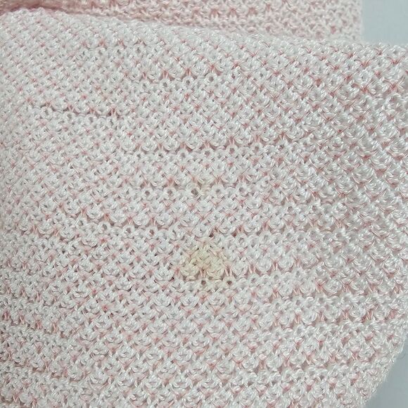 St. Croix Two Tone Texture V-Neck Sweater in Pink - Size L - Picture 10 of 10